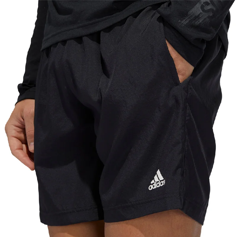 Men's Pants with Pleated Frontsadidas Run It PB 5 Inch Mens Running Shorts - Black