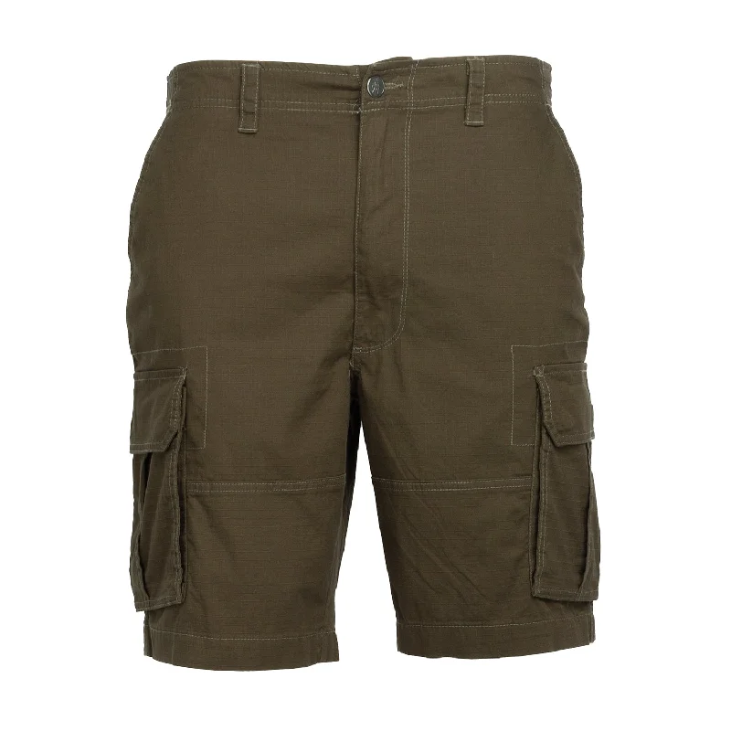 Men's Pants with Belt LoopsWoven Twill Ripstop Short - Mens