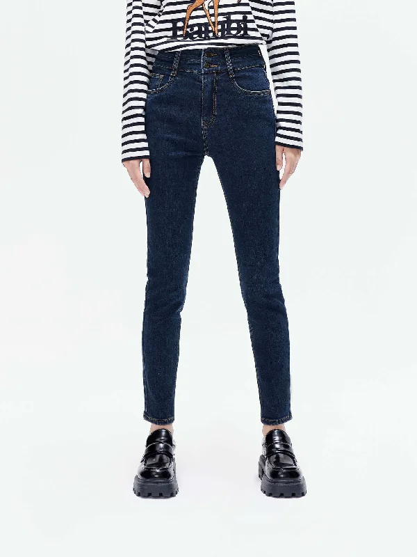 Men's Jeans with Functional PocketsSkinny High Waisted Jeans