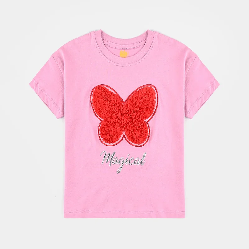 Men's Shirts with Graphic PrintsGirls Cotton jersey T-Shirt H/S Magical-Prism.Pnk
