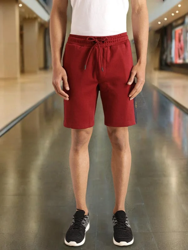 Men's Zippered Pants for SecurityMen Solid Cotton Blend Shorts