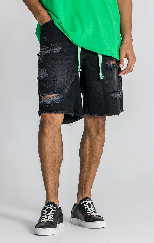 Men's Party Pants for a Fun Night OutBlack Lotus Denim Shorts