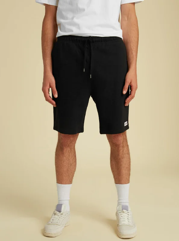 Men's Yoga Pants for FlexibilityGUESS Originals Black Relaxed Fit Kit Shorts
