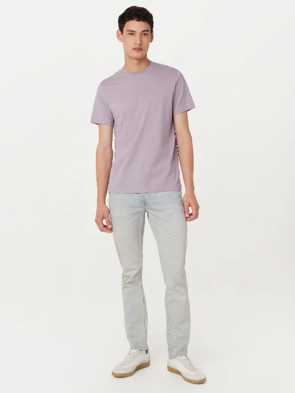 Classic Men's Button-Up ShirtsThe Essential Slim T-Shirt in Lilac Grey