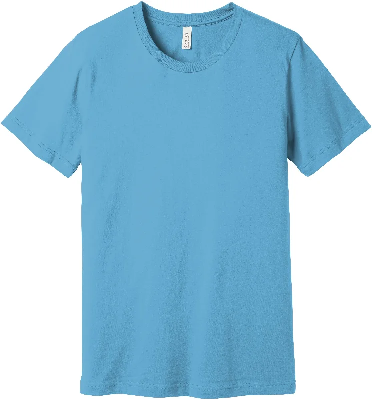 Men's Shirts with Logo EmbossmentsBELLA+CANVAS Unisex Jersey Short Sleeve Tee - Ocean Blue