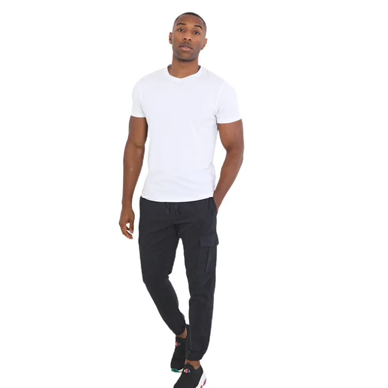 Men's Formal Trousers for BusinessBrave Soul Fine Cargo Twill Jogger - Navy