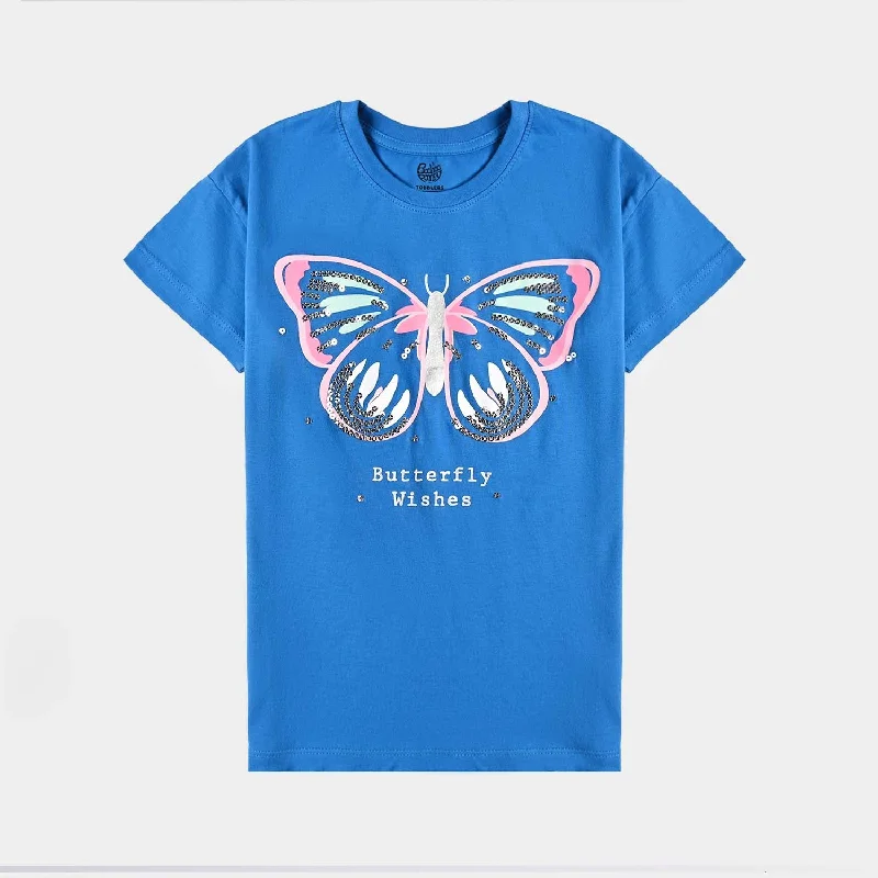 Men's Shirts with Convertible CollarsGirls Cotton Jersey T-Shirt H/S Butterfly Wishes-Blue Men's Shirts with Convertible CollarsGirls Cotton Jersey T-Shirt H/S Butterfly Wishes-Blue