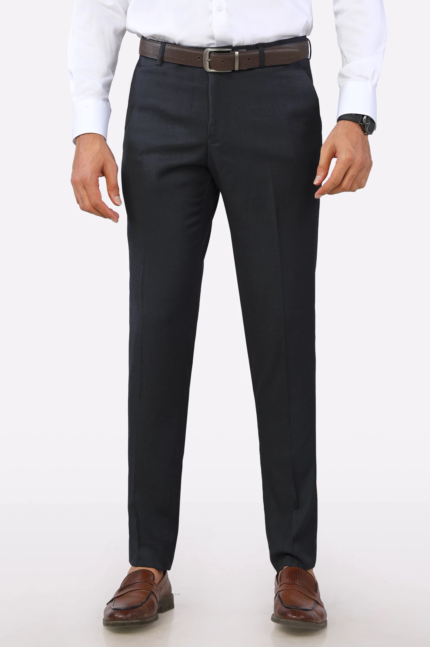 Cocktail DressDark Grey Slim Fit Formal Trouser