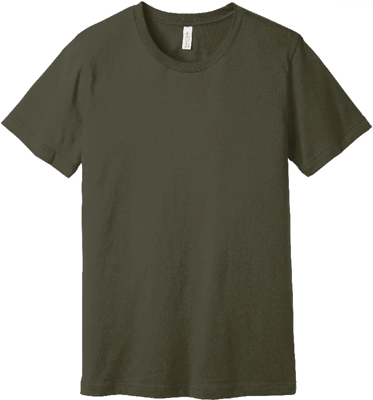 Men's Three-Quarter Sleeved TopsBELLA+CANVAS Unisex Jersey Short Sleeve Tee - Dark Olive Men's Three-Quarter Sleeved TopsBELLA+CANVAS Unisex Jersey Short Sleeve Tee - Dark Olive