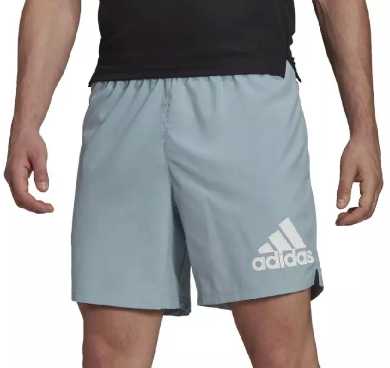 Men's Pants with Side Pocketsadidas Run It 7 Inch Mens Running Shorts - Grey