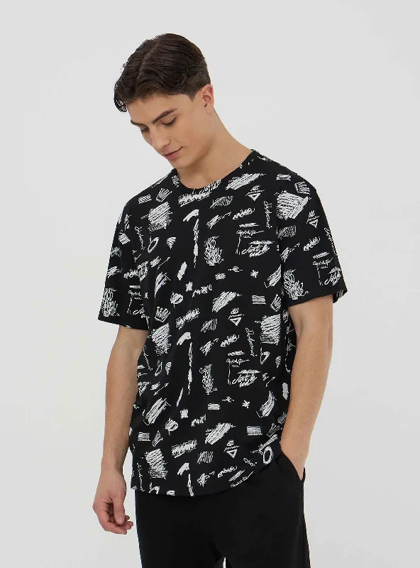 Men's Shirts with Plaid PatternsMan Short-sleeved T-shirt