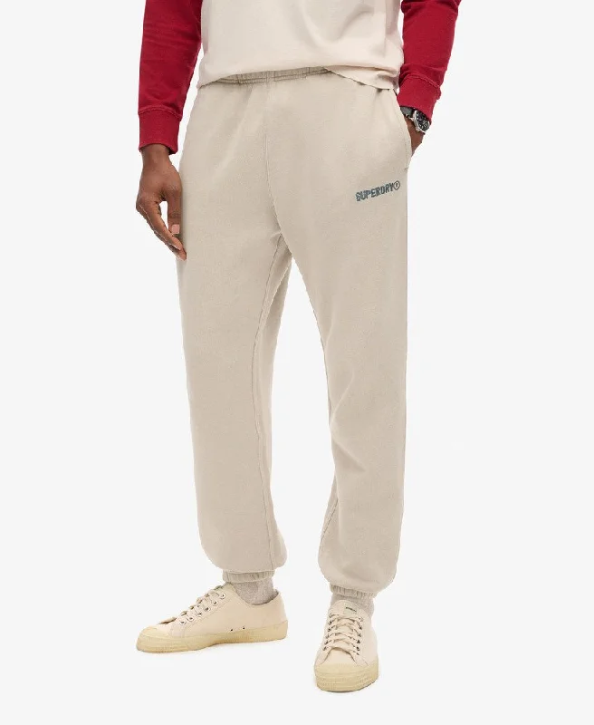Men's Pants with Appliqué DetailsMicro Logo Graphic Jogger | Chateau Grey