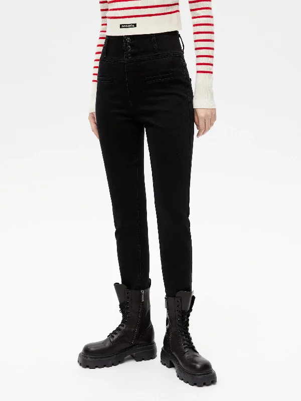 Designer Men's JeansWide Waistband Skinny Jeans