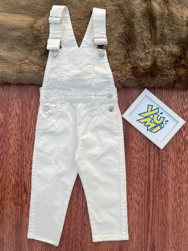 Sustainable Eco-Friendly Men's JeansWhite Kids' Dungaree | for Boys and Girls