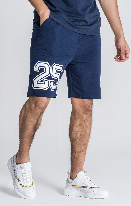 Men's Pants with Stretchable Fabric for FlexibilityBlue GK25 Loose Shorts