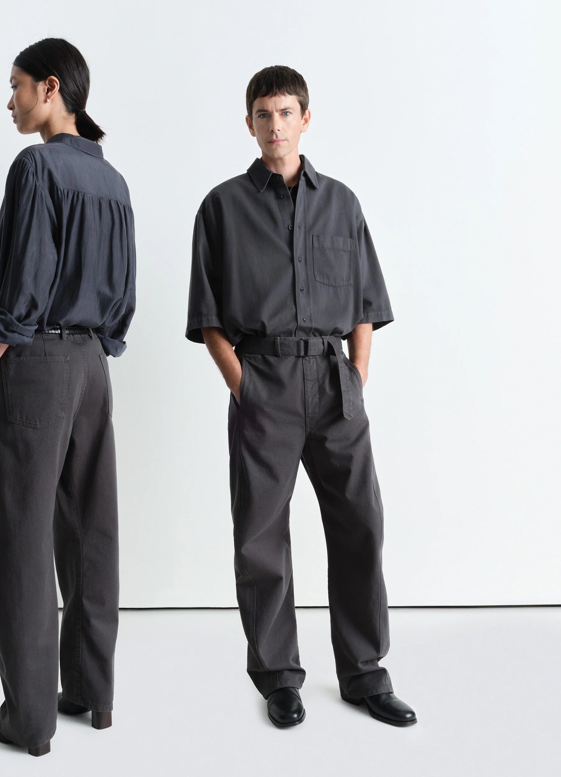 Stylish Men's JeansTWISTED BELTED PANTS