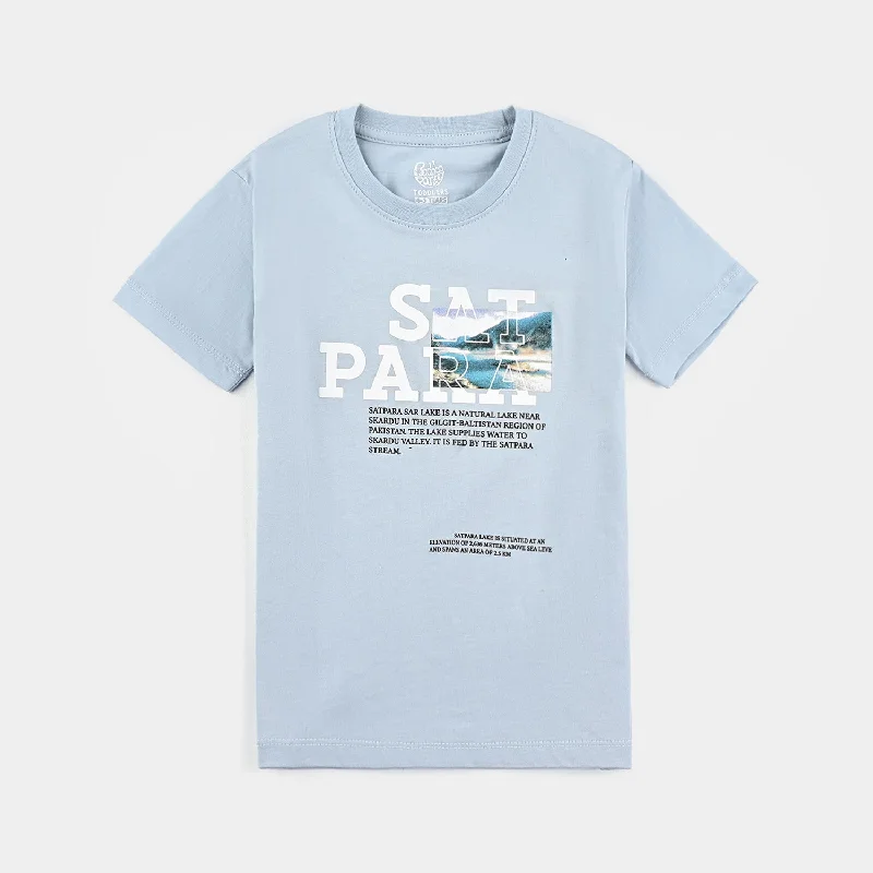 Men's Shirts with Embroidered DesignsBoys Cotton Jersey T-Shirt H/S Satpara