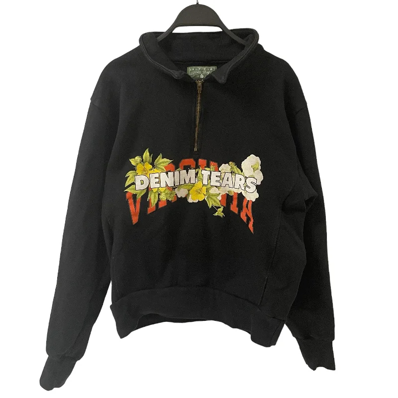 High-Waisted Men's JeansDENIM TEARS/Zip Up Hoodie/S/Cotton/BLK/HALF ZIP