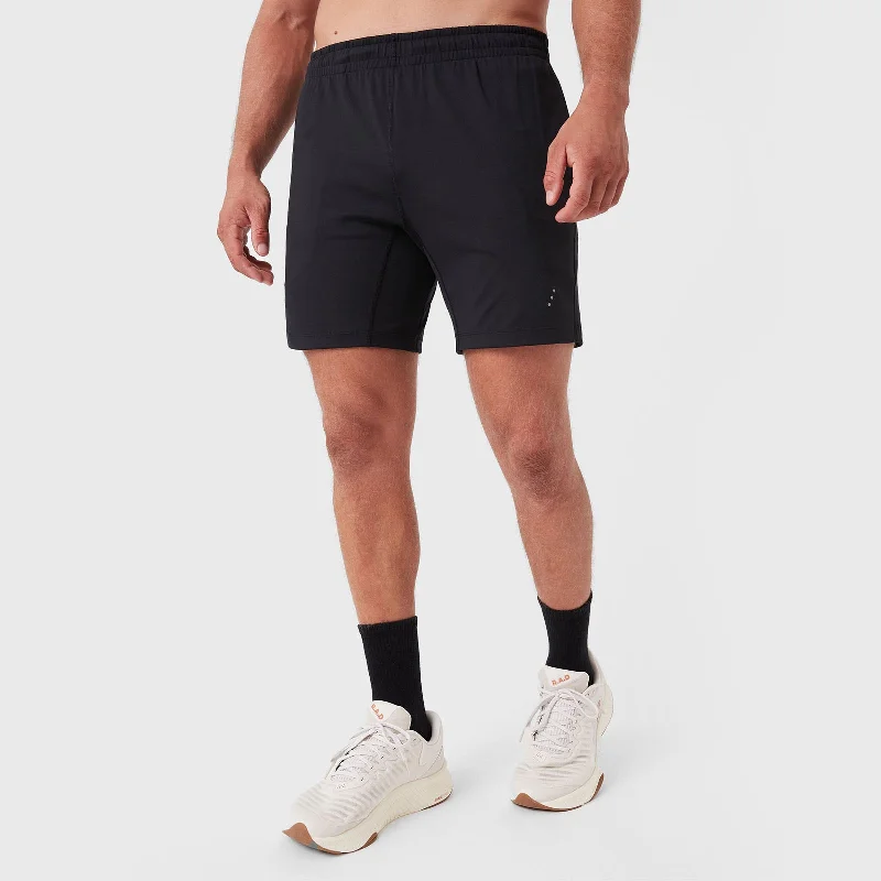 Men's Swim Trunks for SwimmingREC GEN - Type 4 PWRknit Short Black