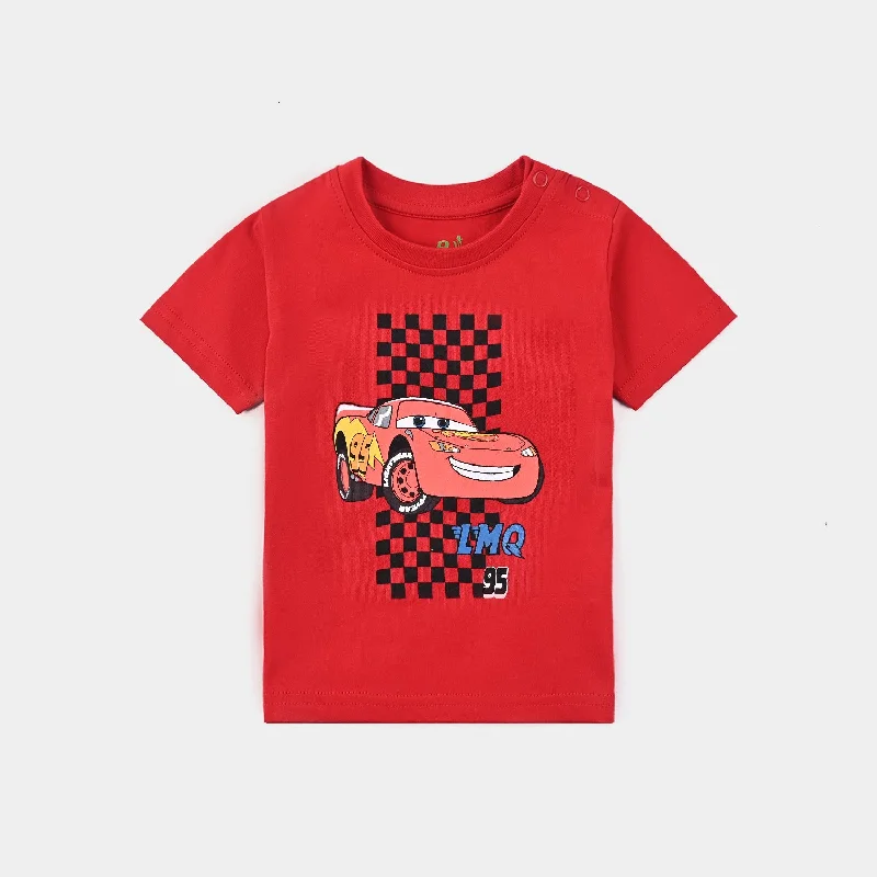 Men's Shirts with Snap ButtonsInfant Boys Cotton Jersey Round Neck T-Shirt Car-HR.Red Men's Shirts with Snap ButtonsInfant Boys Cotton Jersey Round Neck T-Shirt Car-HR.Red