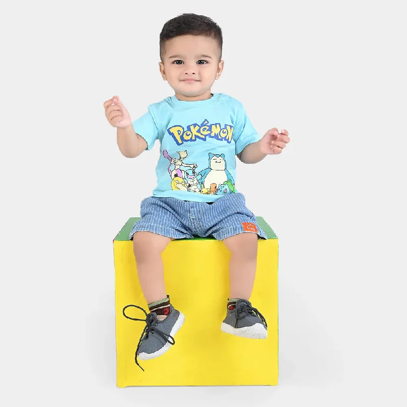 Men's Shirts with Appliquéd SleevesInfant Boys Cotton Jersey T-Shirt -T. Breeze