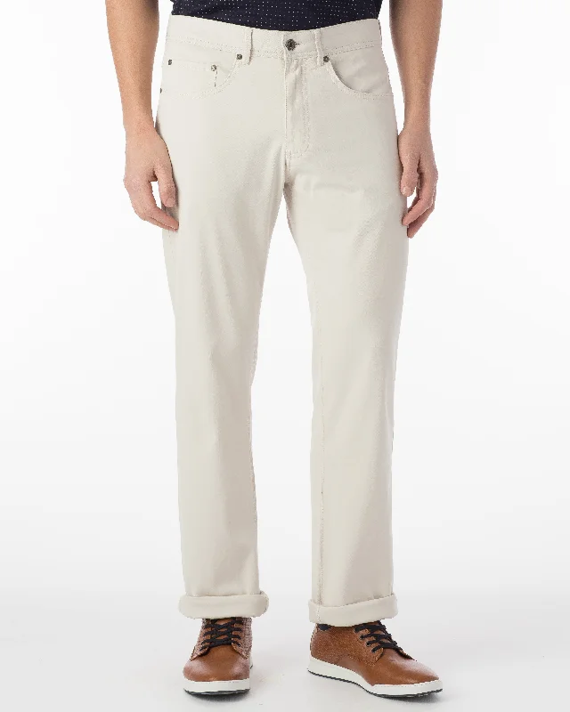 Men's Pants with Graphic PrintsBallin Pants - Crescent Pima Twill - Bone