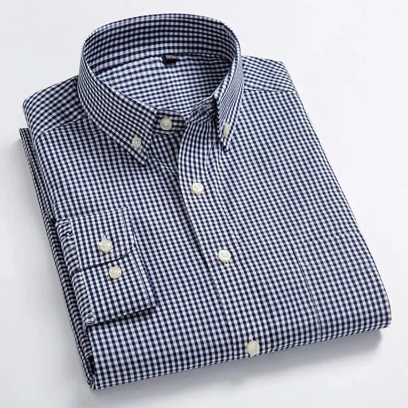 Men's Golf Shirts for On-Course StyleMen's Casual Check Shirt