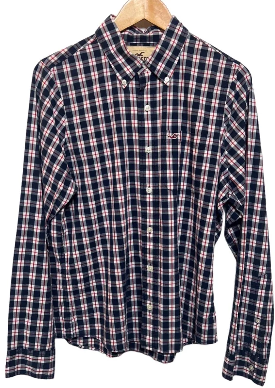 Men's Thermal Shirts for Winter WarmthHollister Checked Shirt (Size M)