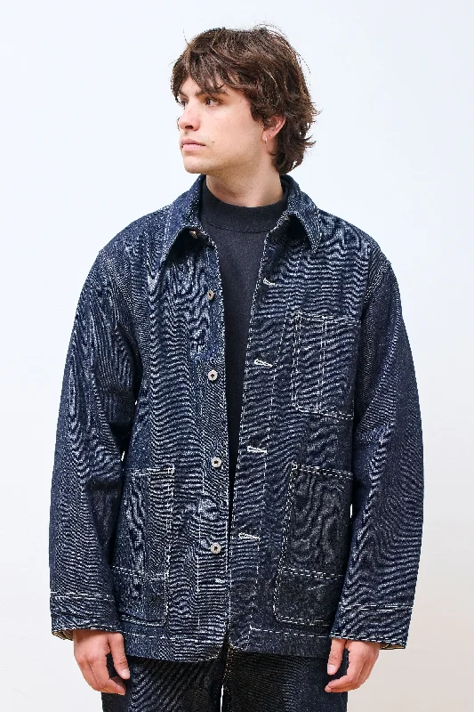 Men's Coats for Formal EventsRecycled Cotton Denim Jacket Indigo