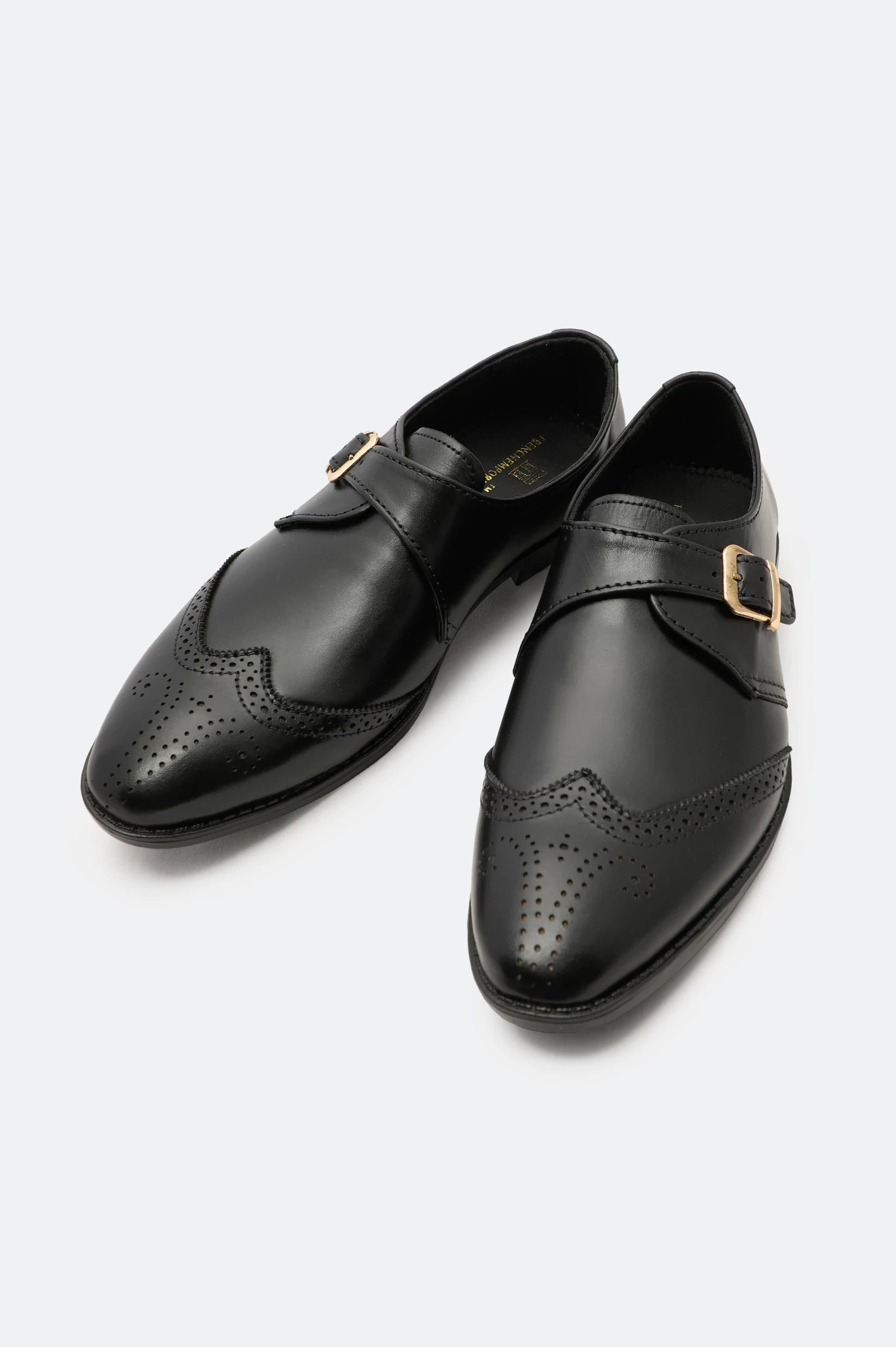 women's curve-hugging dressesBlack Monk Formal Shoes
