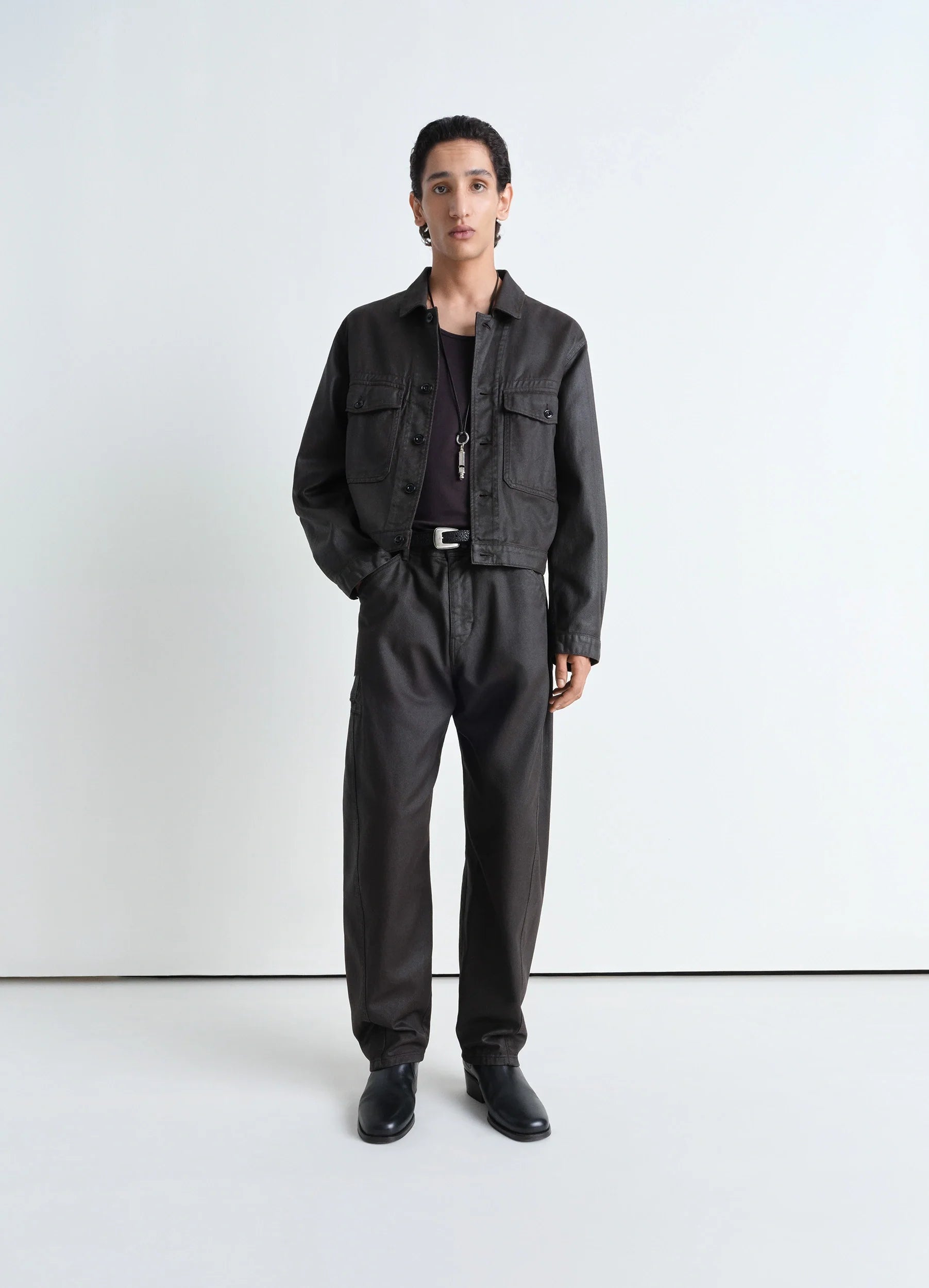 High-Waisted Bootcut Men's JeansTWISTED WORKWEAR PANTS