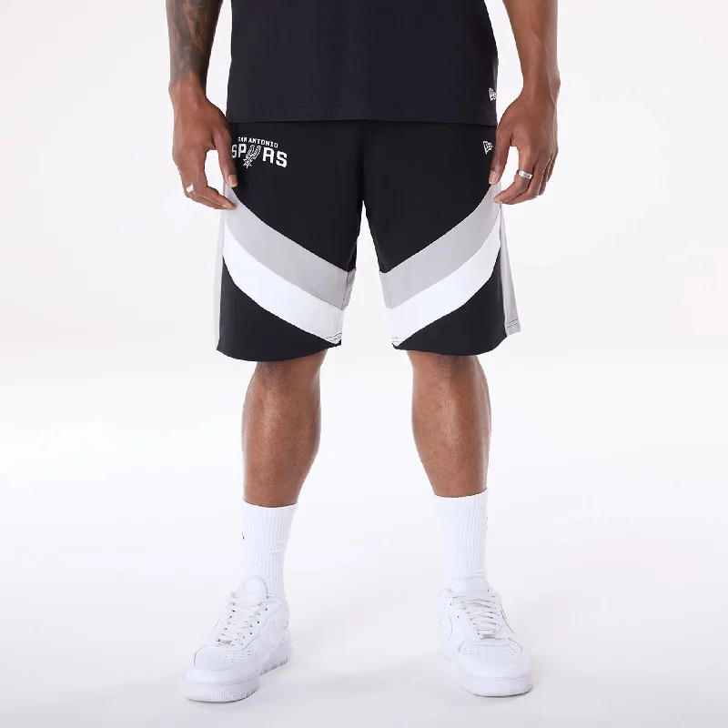 Men's Pants with Flap PocketsSan Antonio Spurs NBA Panel Black Shorts