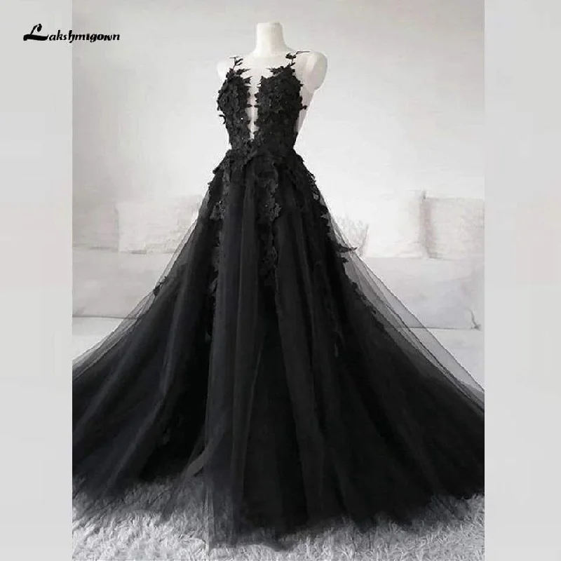 women's long-sleeved dressesRoycebridal Floral Gothic Black Long Wedding Dress 2020 Sexy Bridal Gown Vestidos de Novia Sexy Tulle Wedding Gowns Trouwjurk Plus Size women's long-sleeved dressesRoycebridal Floral Gothic Black Long Wedding Dress 2020 Sexy Bridal Gown Vestidos de Novia Sexy Tulle Wedding Gowns Trouwjurk Plus Size