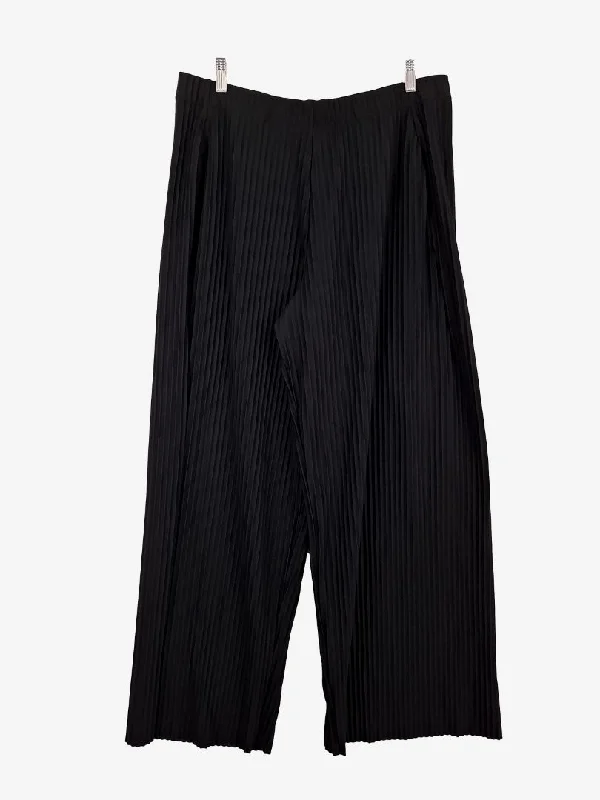 Flexible Stretch Men's JeansCOS Stylish Soft Pleated Wide Leg Pants Size L