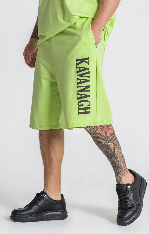 Lightweight Men's Linen PantsGreen Candy Loose Shorts