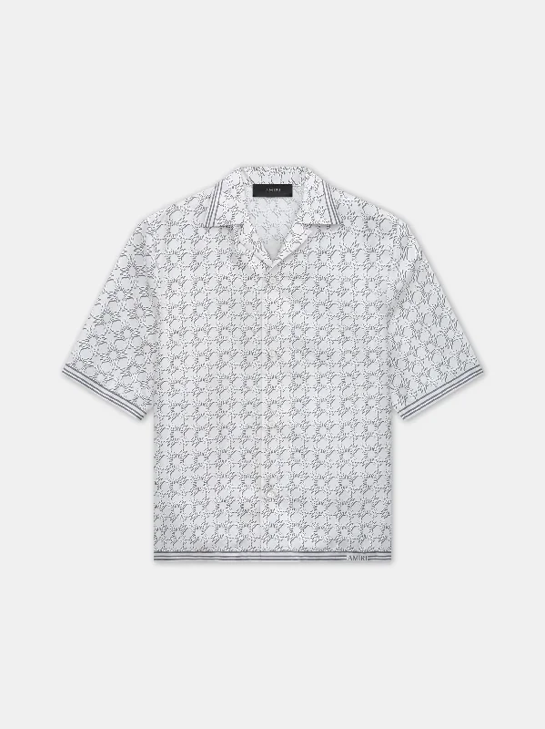 Breathable Men's Linen ShirtsMA QUAD BOWLING SHIRT - Asphalt