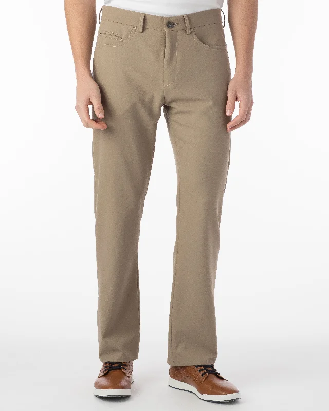Warm Men's Fleece-Lined PantsBallin Pants - Crescent Commuter Bi-Strech Gabardine - Khaki Warm Men's Fleece-Lined PantsBallin Pants - Crescent Commuter Bi-Strech Gabardine - Khaki