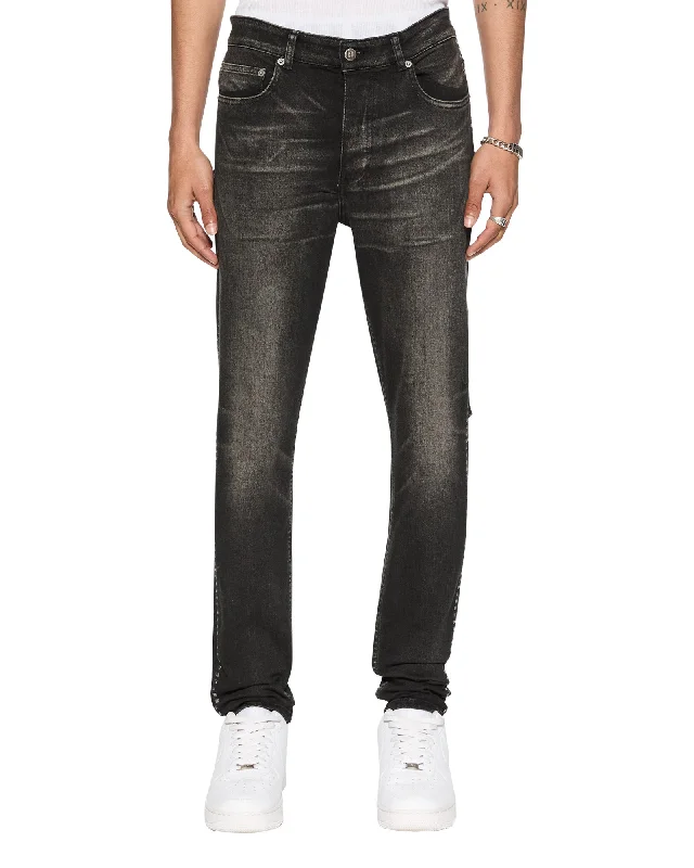 Mid-Waisted Men's JeansCHITCH TARR STUDDED