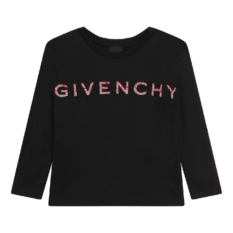 Men's Shirts with Pocket SquaresBlack Logo T-Shirt