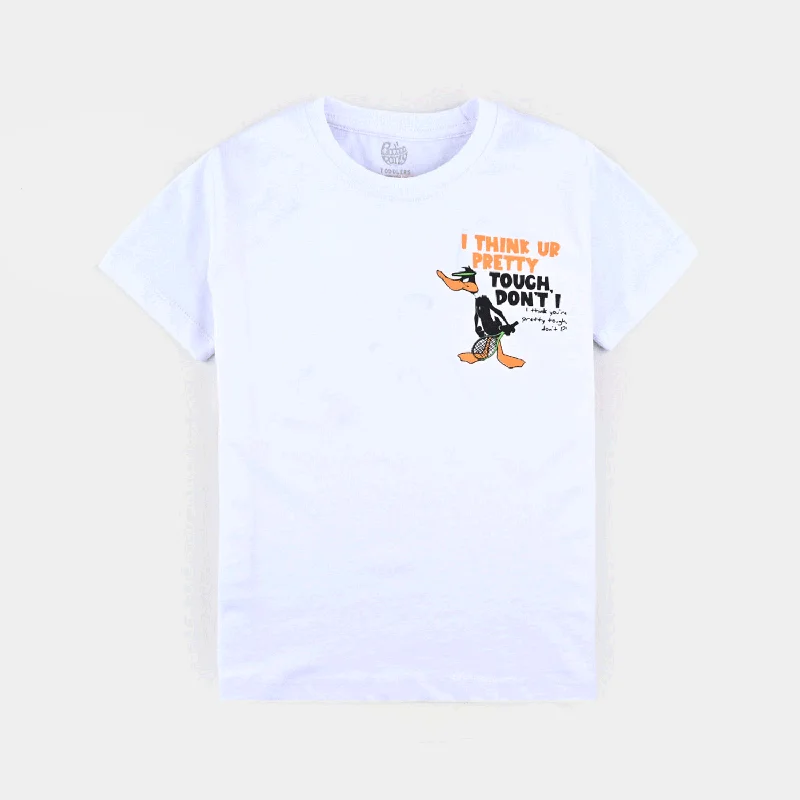 Versatile Men's Tank TopsBoys Cotton Jersey T-Shirt H/S Duck-White