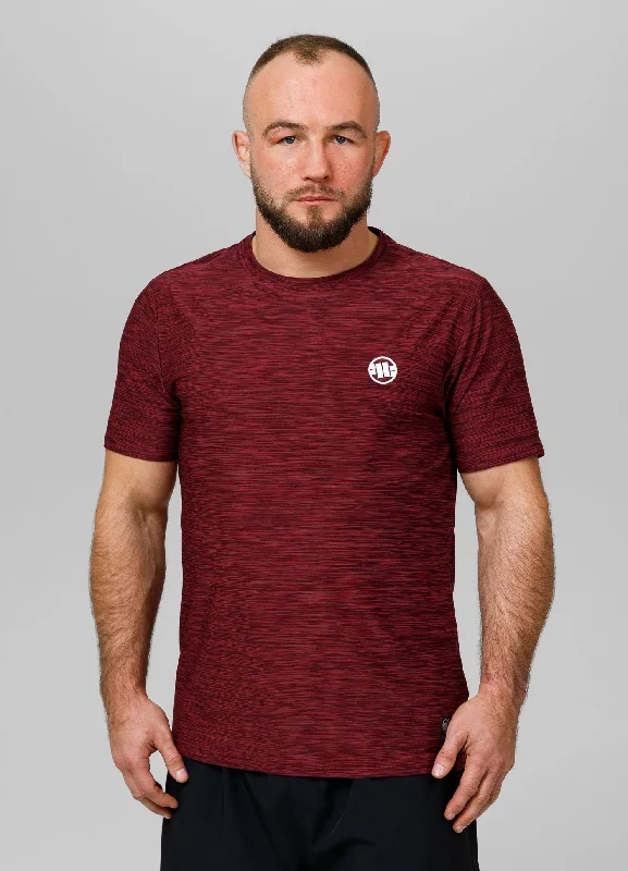 Men's Shirts with Button-Down PocketsMen's T-Shirt Casual Sport Small Logo - Burgundy Melange Men's Shirts with Button-Down PocketsMen's T-Shirt Casual Sport Small Logo - Burgundy Melange