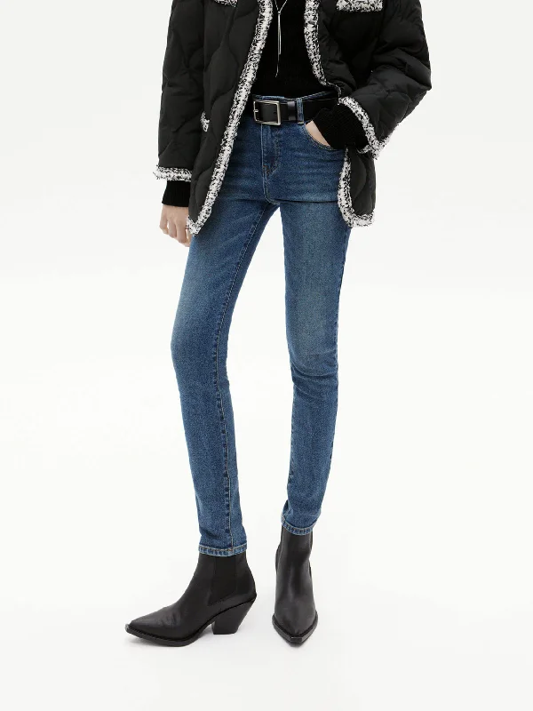 Casual Ripped Men's JeansStretch High Waist Skinny Jeans