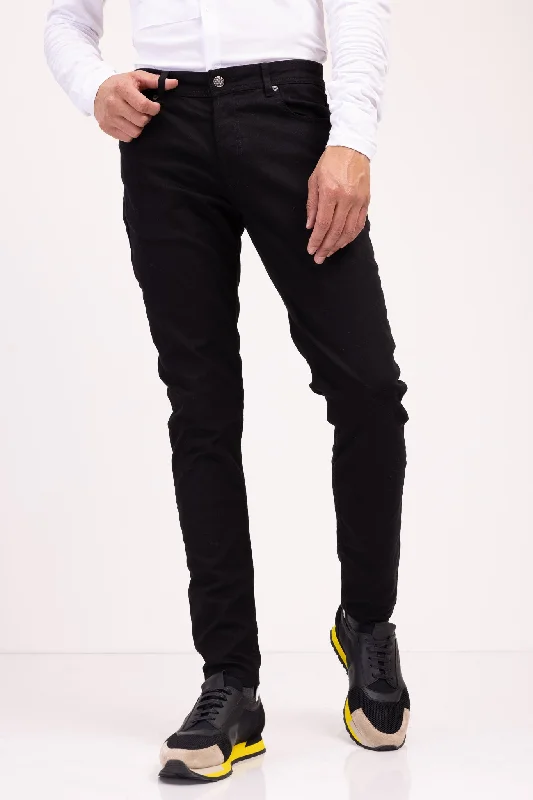 Sustainable Eco-Friendly Men's JeansSlim Cut Everyday Denim Jeans - Black