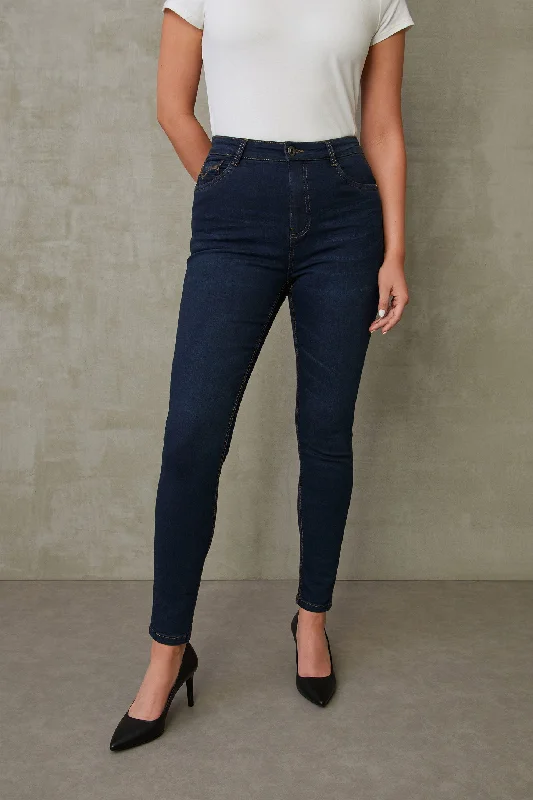Authentic Raw Denim Men's JeansJeans taille haute, coupe ajustée - Femme