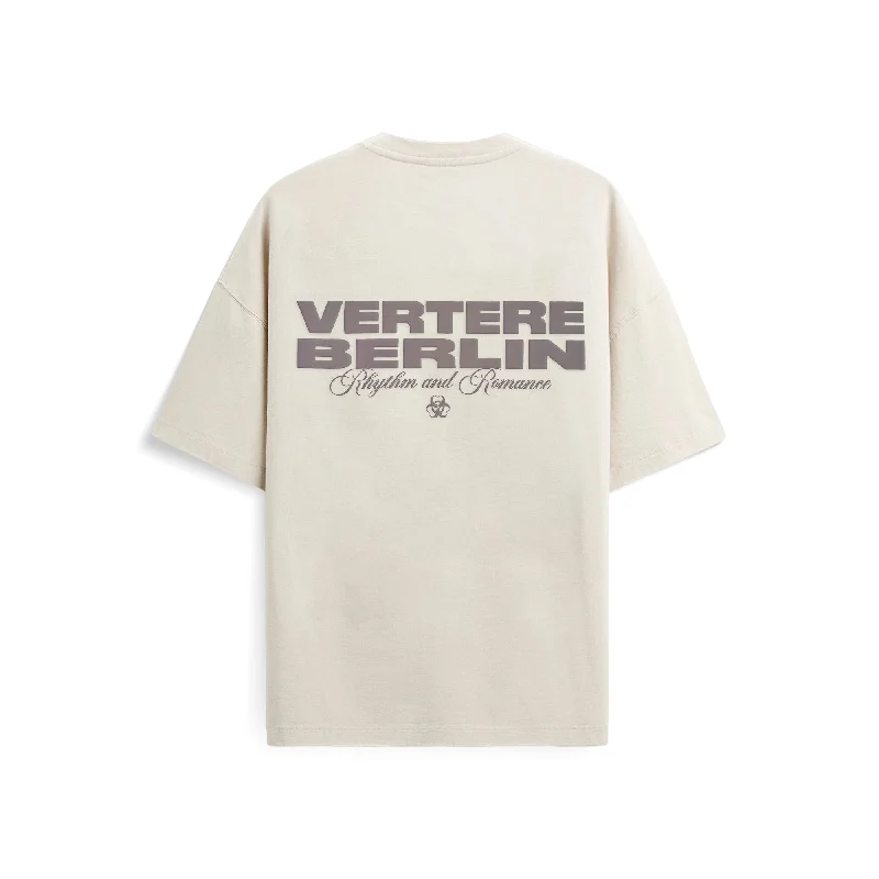 Men's Shirts with Hidden ButtonsSTUDIO LOGO T-SHIRT - BEIGE