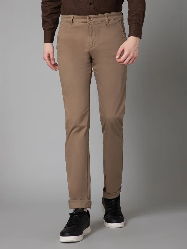 Men's Pants with Reflective Stripes for SafetyMen's Casual Flat front Khaki  Trousers