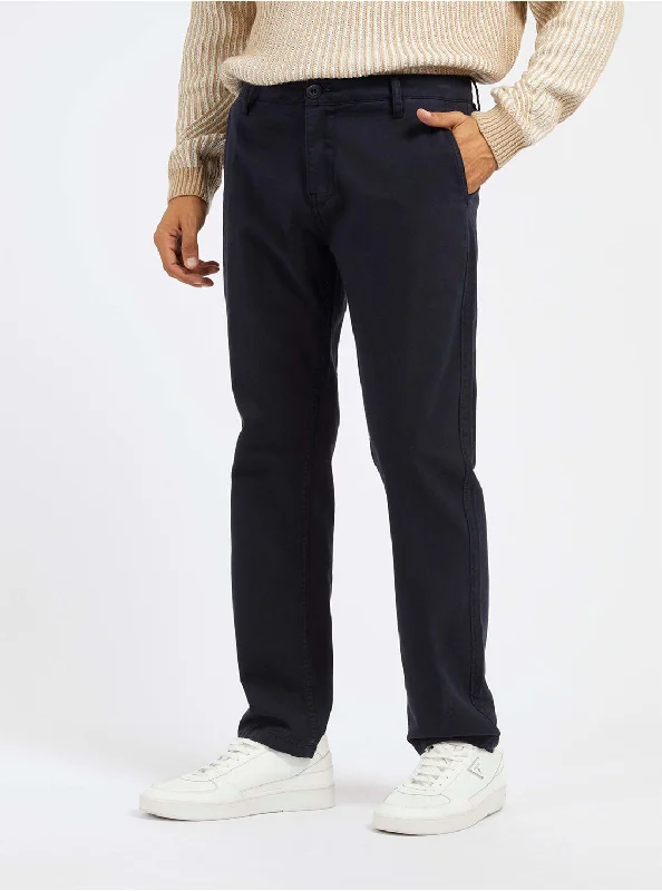 Men's Velcro-Closure Pants for ConvenienceNavy Mid-Rise Angels Chino Pants