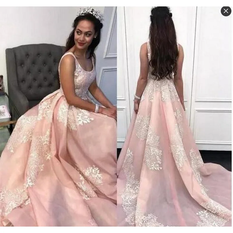 Metallic DressWD5874 Blush/Ivory  Wedding Dress A Line Engagement Dress ,Prom Formal Dresses Court Train