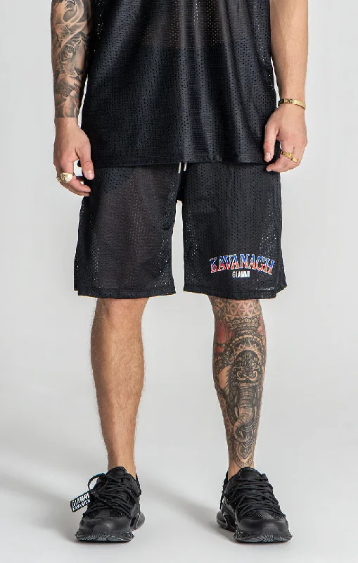 Men's Pants with Belt LoopsBlack Goal Shorts