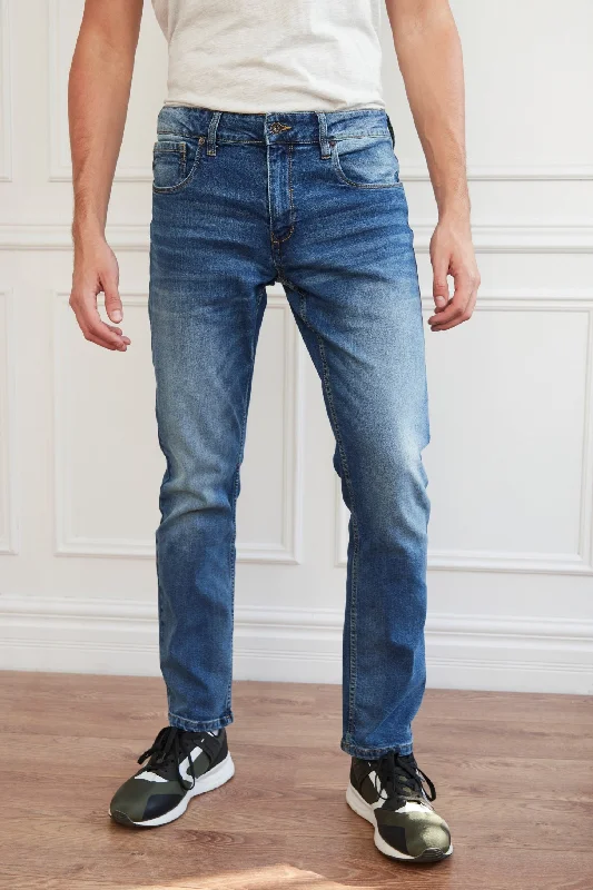 Men's Jeans for a Casual LookJeans bleu moyen coupe régulière - Homme